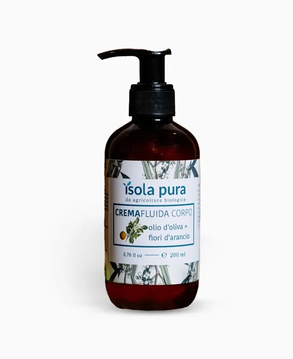 Crema corpo arancio e olio di oliva